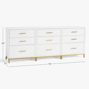 Blaire 3-Drawer Storage Cabinet, Set of 3 (75")