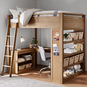 Sleep &amp; Study<sup>&reg;</sup> Loft Bed (63.5"w x 21.5"d)