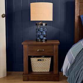 Metal Grid Collector Table Lamp (22")