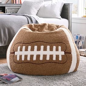 Large Football Bean Bag Chair Slipcover Only