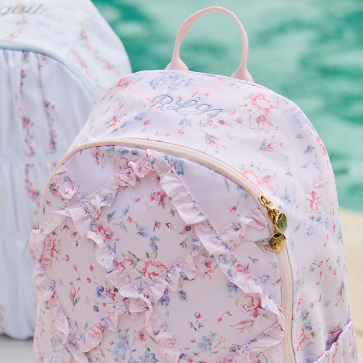 LoveShackFancy Windsor Rose Ruffled Colby Backpack | Pottery Barn Teen