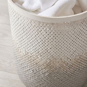 Gray Ombre Woven Hamper