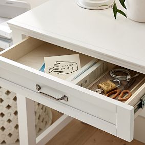 Hampton Single Pedestal Storage Desk (40"w x 20"d)