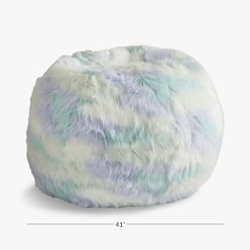 Large Faux Fur Unicorn Cool Bean Bag Chair