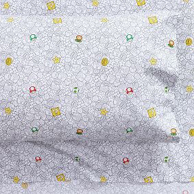 Super Mario<sup>&trade;</sup> Power-Up Glow-in-the-Dark Sheet Set