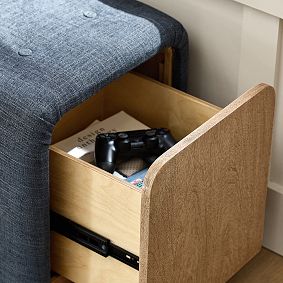 Storage Ottoman with Drawers (32")