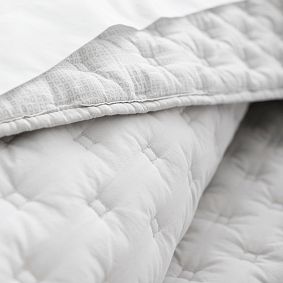 west elm x pbdorm Square Stitch Quilt