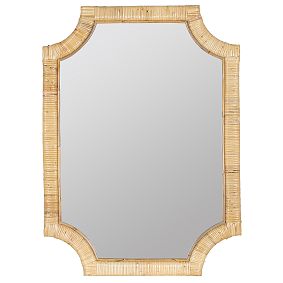 Lina Rattan Wall Mirror (28"x38")