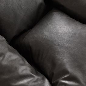 Large Faux Leather Charcoal Modern Beanbag Lounger