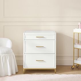 Blaire Flip Top Desk with Mirror (24"w x 20.75"d)