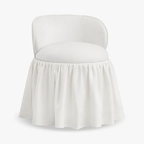 Mallory Skirted Storage Vanity Chair