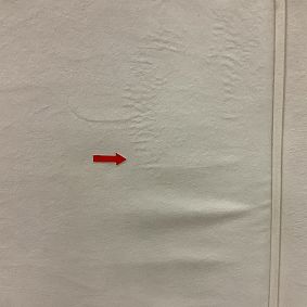 Open Box: Auburn Piped No Nails Headboard, Twin - Everyday Velvet White w/White Piping