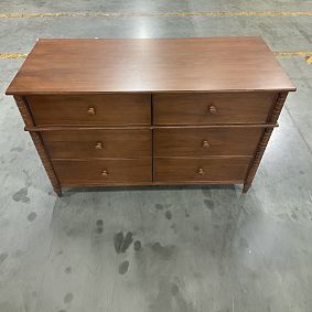 Open Box: Elsie Extra-Wide Dresser (49.5"W x 19.5"D) - Heritage Walnut