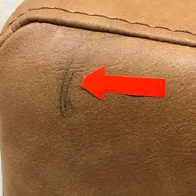 Open Box: Square Smart No Nails Dorm Headboard, Twin - Faux Leather Caramel