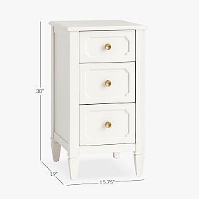 Auburn 3-Drawer Storage Nightstand (15.75")