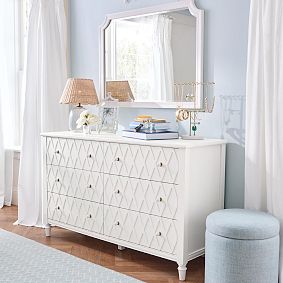 AERIN Lattice 6-Drawer Dresser (56w x 19d")