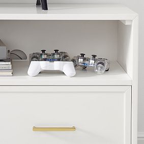 Blaire Media Double Bookcase with Cubbies (160")