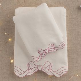 LoveShackFancy Palace Bow Bath Towel