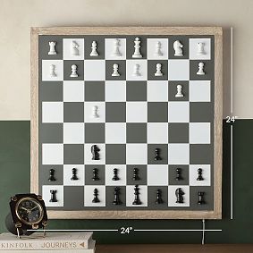 Backlit Wall-Mounted Chess Game (24")
