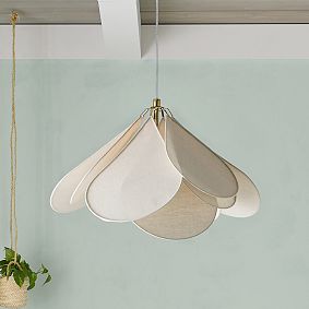 Linen Flower Pendant