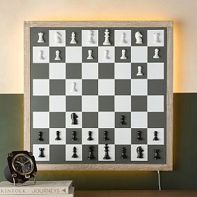 Backlit Wall-Mounted Chess Game (24")