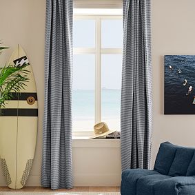 Tubular Stripe Blackout Curtain