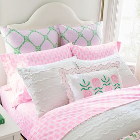 Lilly Pulitzer Reversible Bamboo Butterfly Euro Pillow Cover