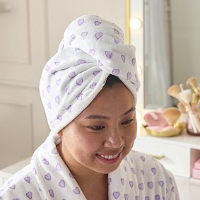Roller Rabbit Heart Hair Wrap
