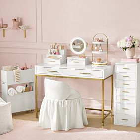 Glam Compact Beauty Storage Cart (18"x26")