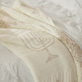 LoveShackFancy Hanukkah Heirloom Throw