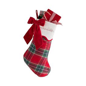 Hill House Home Festive Plaid Stocking
