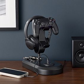 Gamer Desktop Organizer with USB A/C (6"x11")