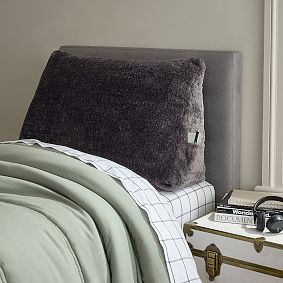 Faux Shearling Wedge Pillow