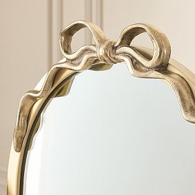 LoveShackFancy Bow Swivel Floor Mirror