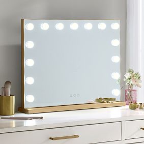 Rectangle Desktop Marquee LED Vanity Mirror 