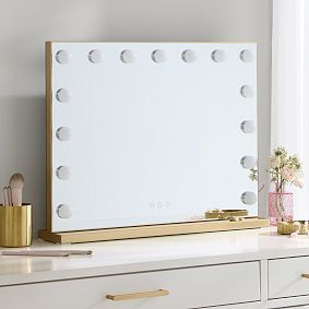 Rectangle Desktop Marquee LED Vanity Mirror 