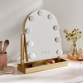 Marquee Mini LED Arched Vanity Mirror (12"x14.25")