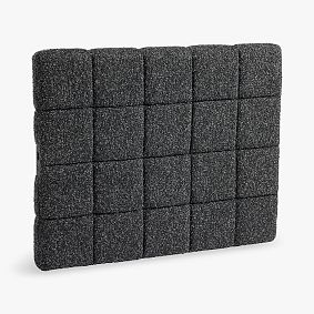 Open Box: Smart Baldwin No Nails Dorm Headboard, Twin - Perf Melange Boucle Charcoal