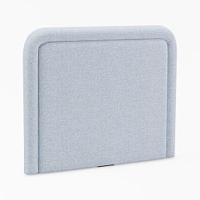 Open Box: Smart Channeled No Nails Dorm Headboard - Eco Performance Textured Weave Chambray