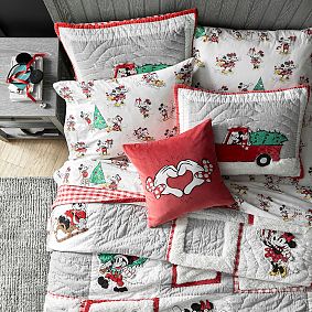 Disney Mickey Mouse Holiday Organic Percale Sheet Set