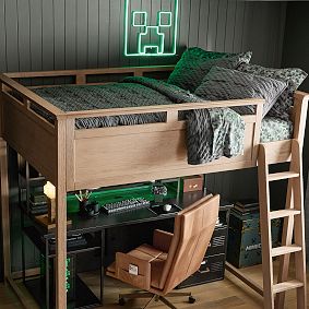 Minecraft Creeper Matelasse Jersey Quilt