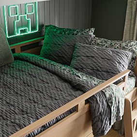 Minecraft Creeper Matelasse Jersey Quilt