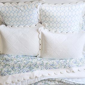 AERIN Lattice Reversible Euro Pillow Cover