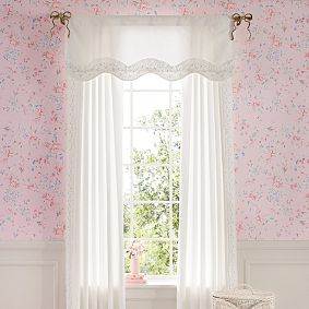 LoveShackFancy Bow Light Filtering Curtain Valance Set
