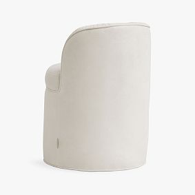 Piped Swivel Vanity Chair with Storage