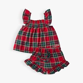 Hill House Home Holiday Tartan Flannel Short Pajama Set