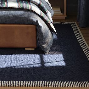 Theo Stripe Border Rug