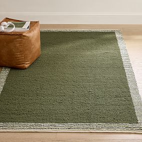 Theo Stripe Border Rug