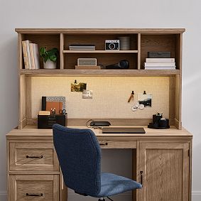 Functional Light Up Desk Hutch (55"w x 11"d)
