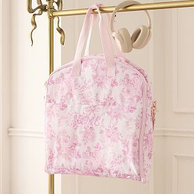 LoveShackFancy Pink Damask Garment Travel Bag